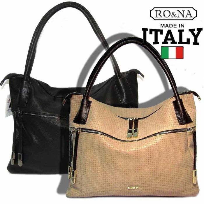 Italian leather shoulder bag