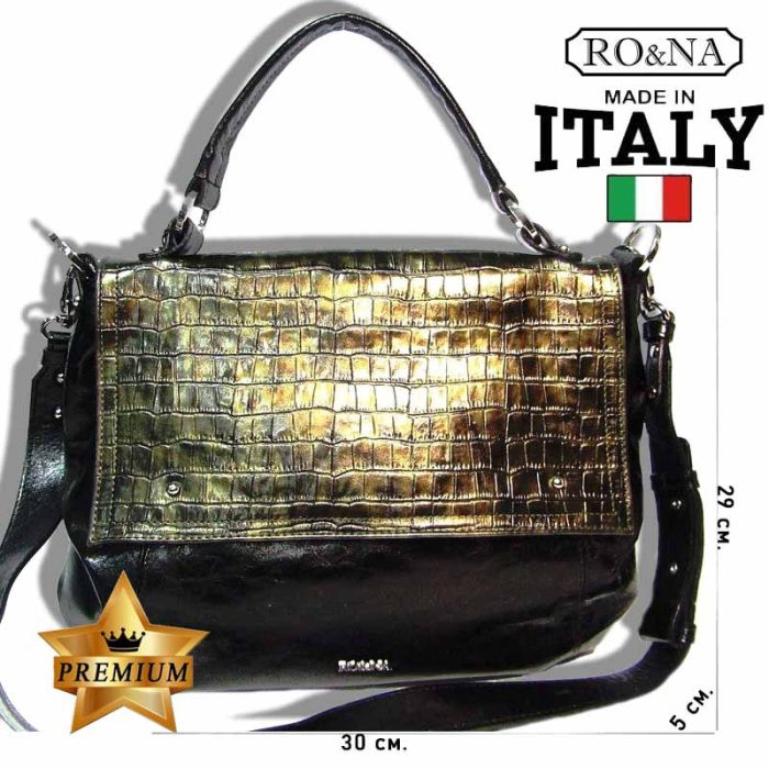 Italian patent leather tote bag - RO&NA