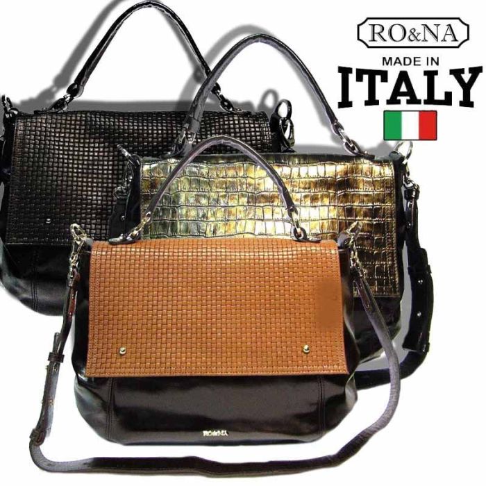 Italian patent leather tote bag - RO&NA