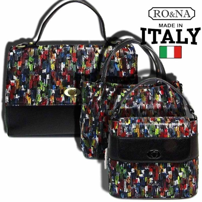 Bright Leather Bag - Italian Multicolored