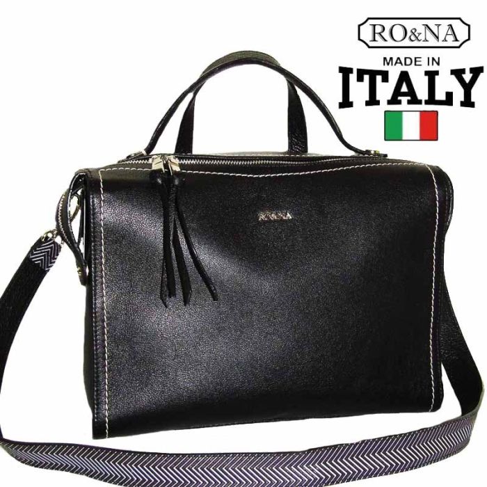 Leather Barrel Shoulder Bag - RO&NA