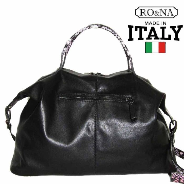 Large Women's Leather Bag - Travel Hand Luggage