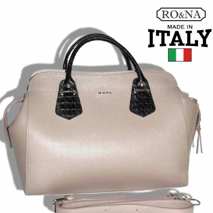 Women's Italian Leather Shoulder Bag - RO&NA Barrel