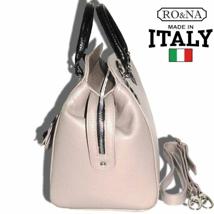 Women's Italian Leather Shoulder Bag - RO&NA Barrel