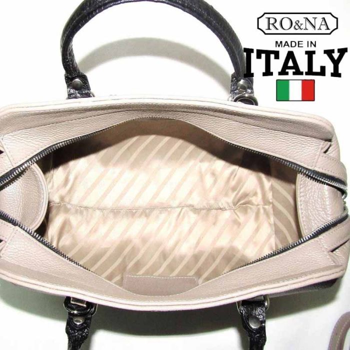 Women's Italian Leather Shoulder Bag - RO&NA Barrel