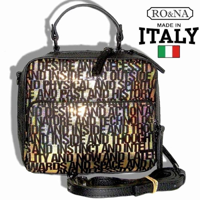 Women's Leather Shoulder Bag - Italian Bright