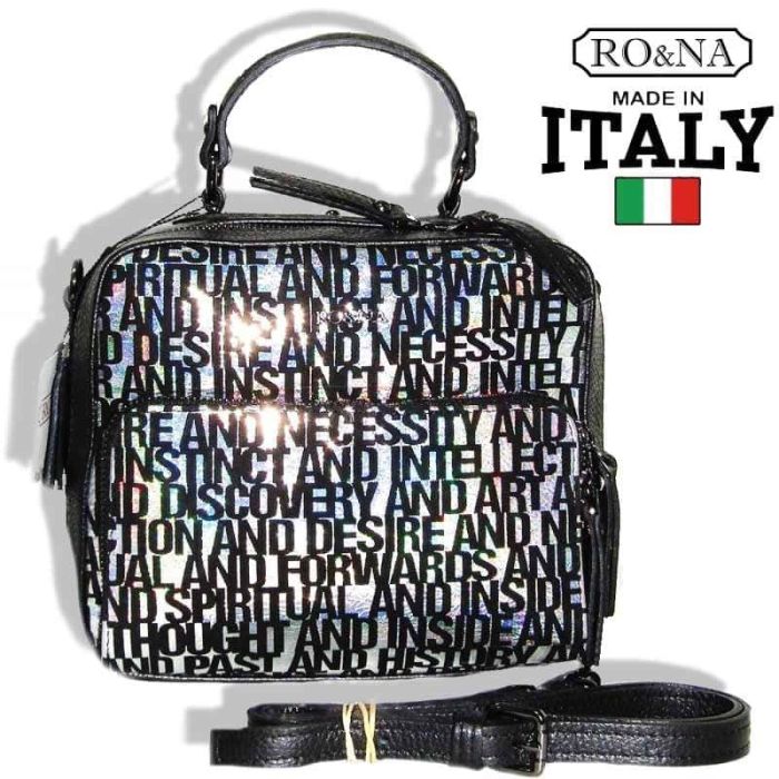 Women's Leather Shoulder Bag - Italian Bright