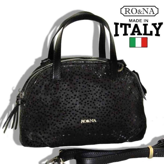 Natural Leather Laser Bag - Italian