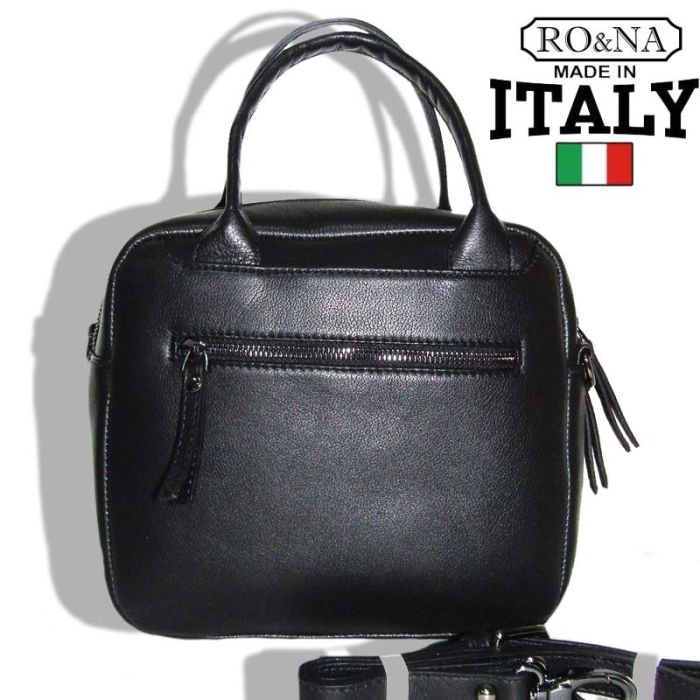 Two-color Italian leather bag - RONA