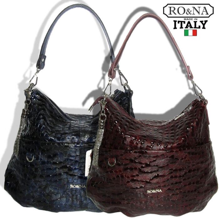 Italian Women's Leather Shoulder Bag - Shoulder Strap