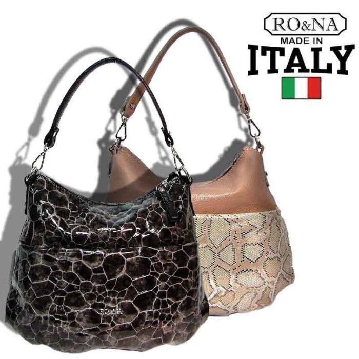 Italian Women's Leather Shoulder Bag - Shoulder Strap