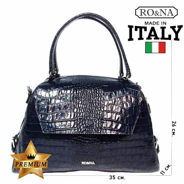 Leather Italian Dome Bag - RO&NA