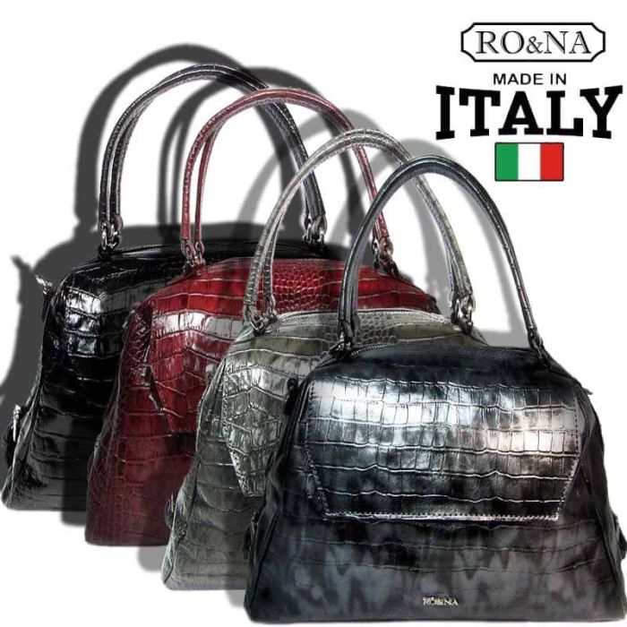 Leather Italian Dome Bag - RO&NA