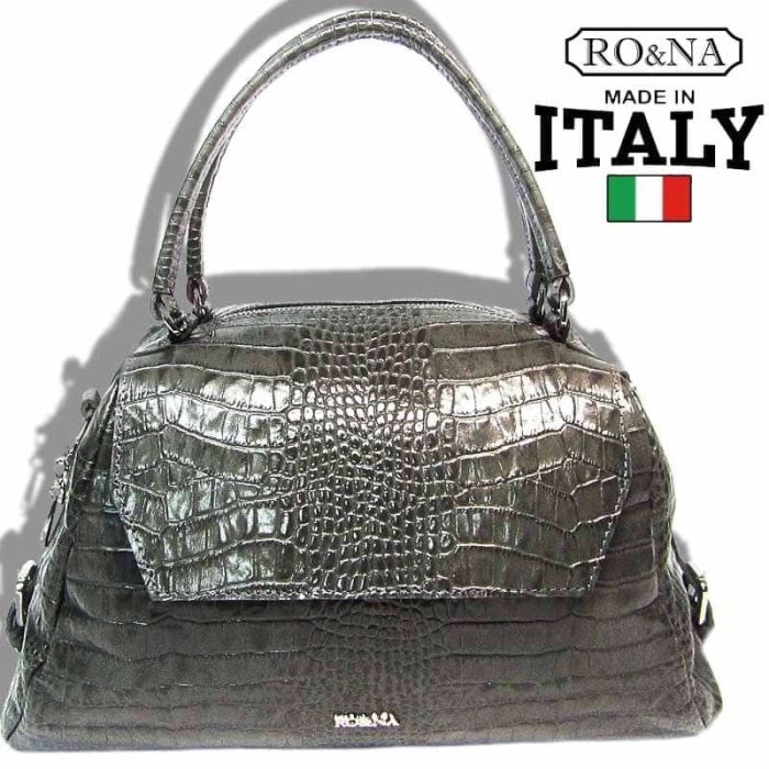 Leather Italian Dome Bag - RO&NA