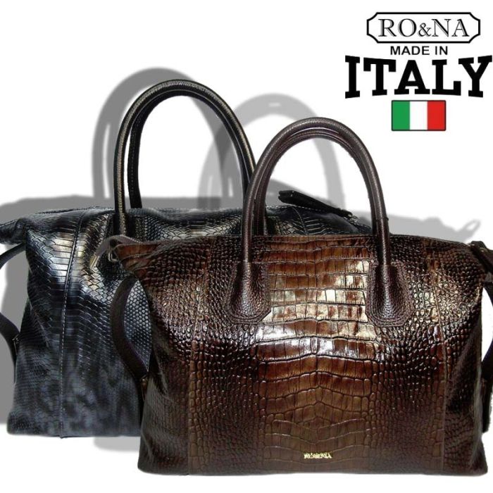 Women's soft genuine leather bag - Italian