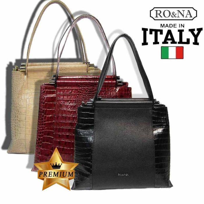 Business Leather Italian Bag - RO&NA