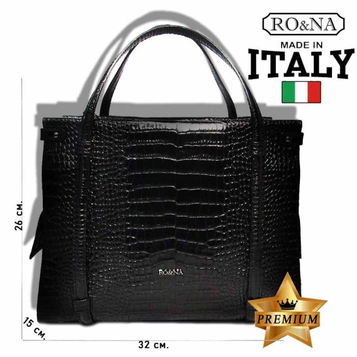 Women's Leather Shoulder Bag Italy - RO&NA Brand