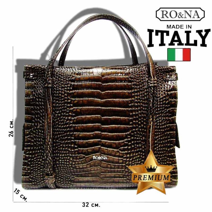 Women's Leather Shoulder Bag Italy - RO&NA Brand