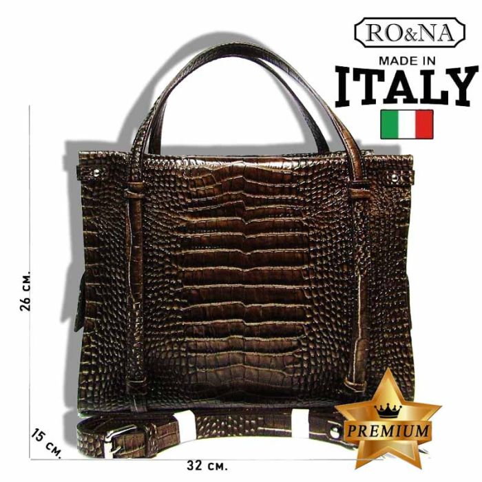 Women's Leather Shoulder Bag Italy - RO&NA Brand