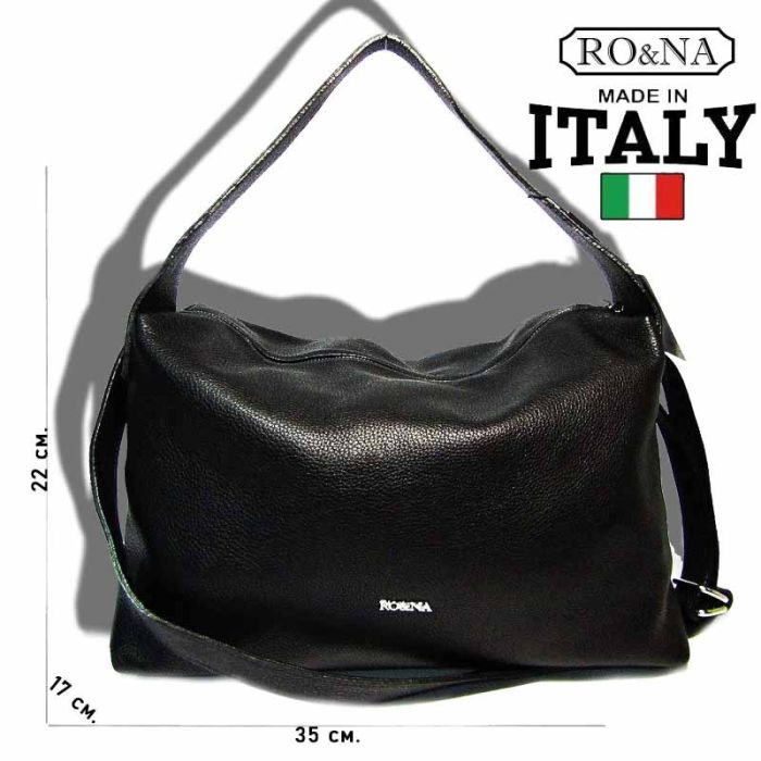 Women's classic Italian handbag - genuine leather