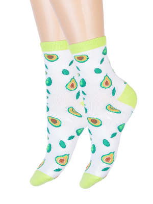 Women's socks Avocado (white)