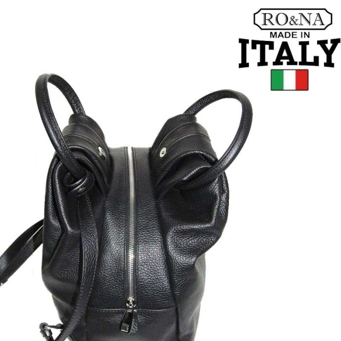 Women's leather backpack-transformer bag from Italy