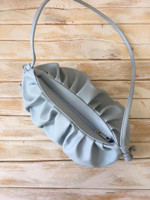 Summer dumpling bag - light blue shoulder bag