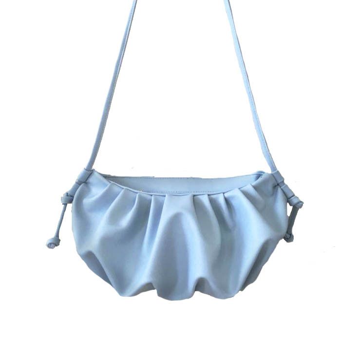 Summer dumpling bag - light blue shoulder bag