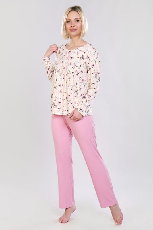 Pajamas viscose Pleasance (beige) pp