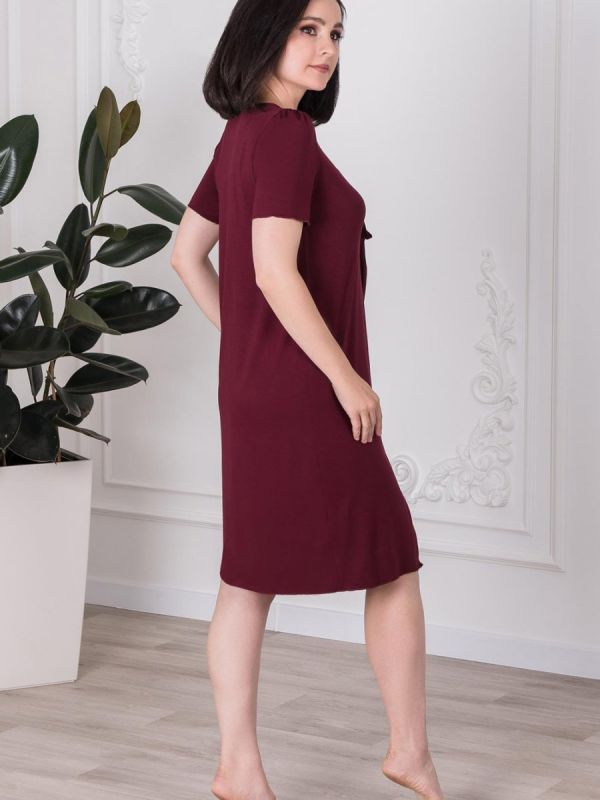 Viscose robe Valeria (burgundy) pp