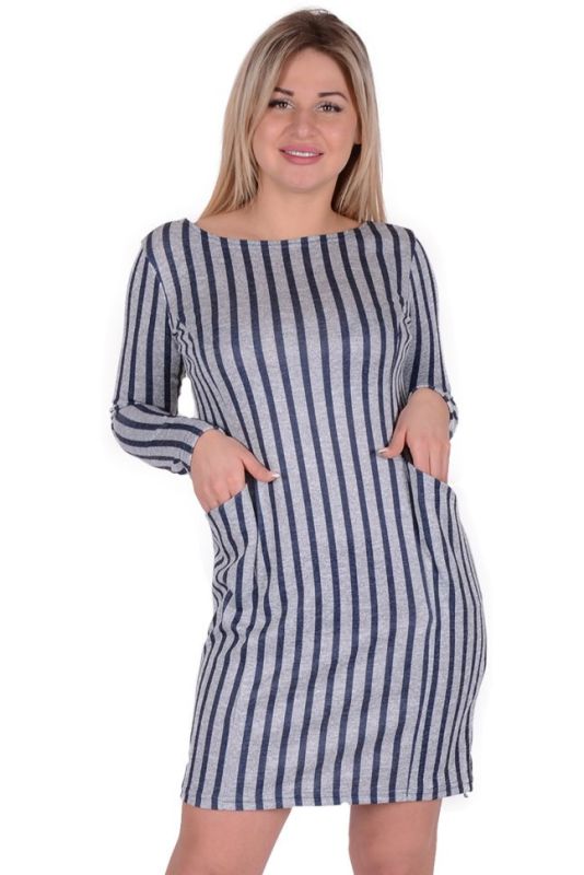 Dress knitted dress Regan (blue stripe) rr