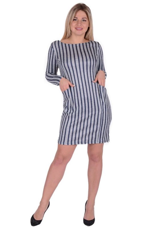 Dress knitted dress Regan (blue stripe) rr