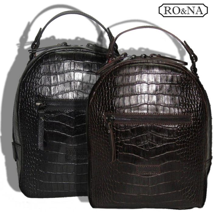 Women's backpack made of genuine leather - Italy-Russia