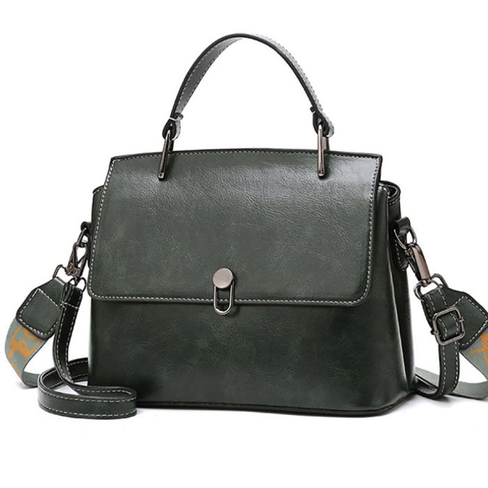 Women's bag with two straps - casual eco leather model