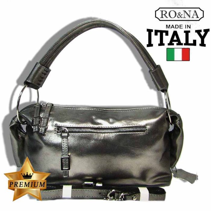 Italian leather handbag - Baguette