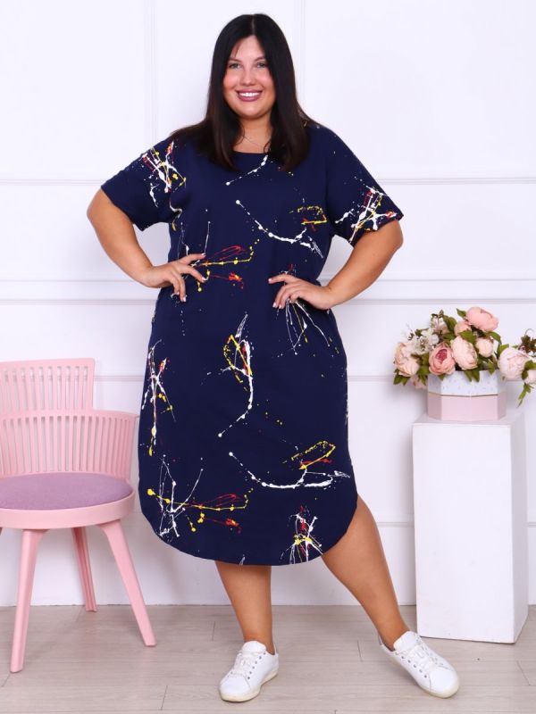 Tricase dress Linara (dark blue)