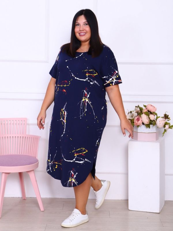 Tricase dress Linara (dark blue)