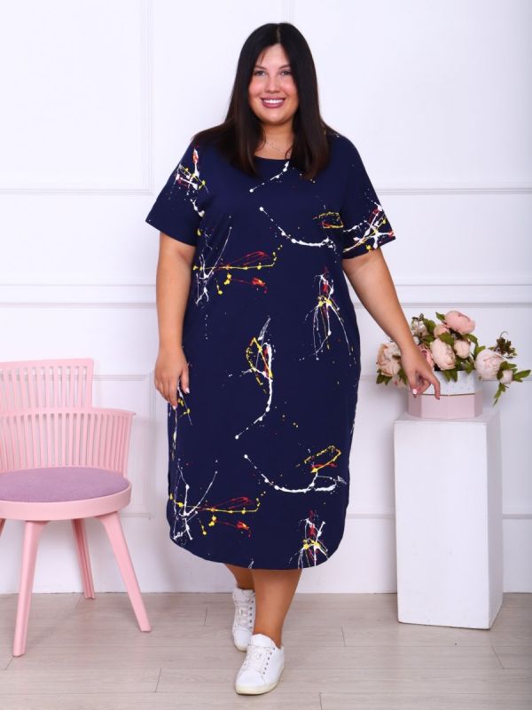 Tricase dress Linara (dark blue)