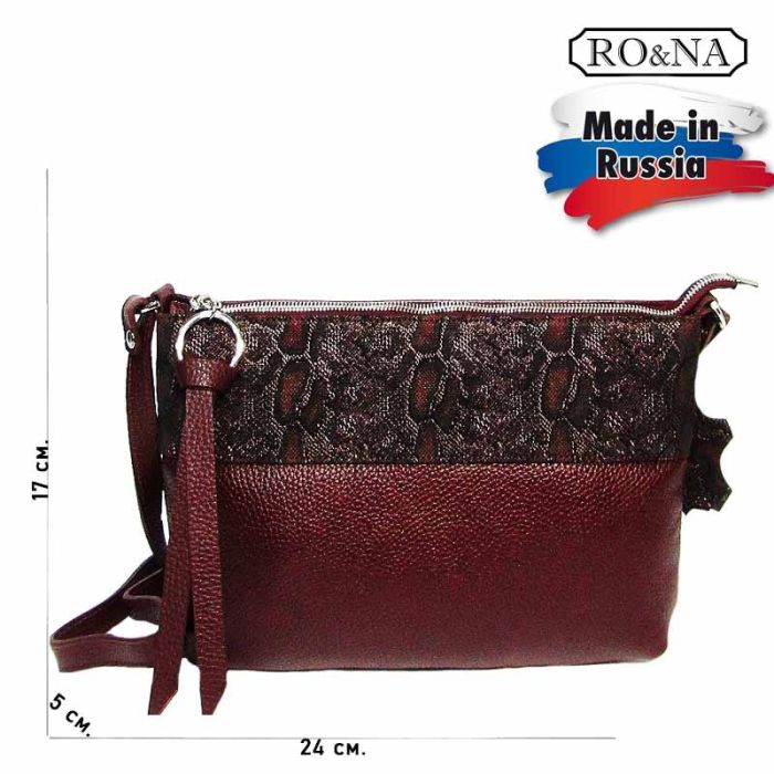 Women's Small Leather Shoulder Bag - RO&NA