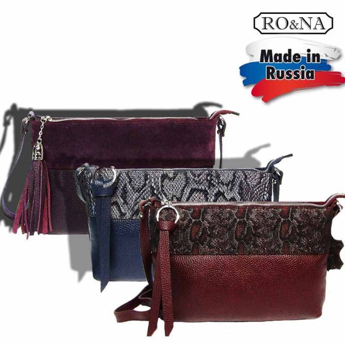 Women's Small Leather Shoulder Bag - RO&NA