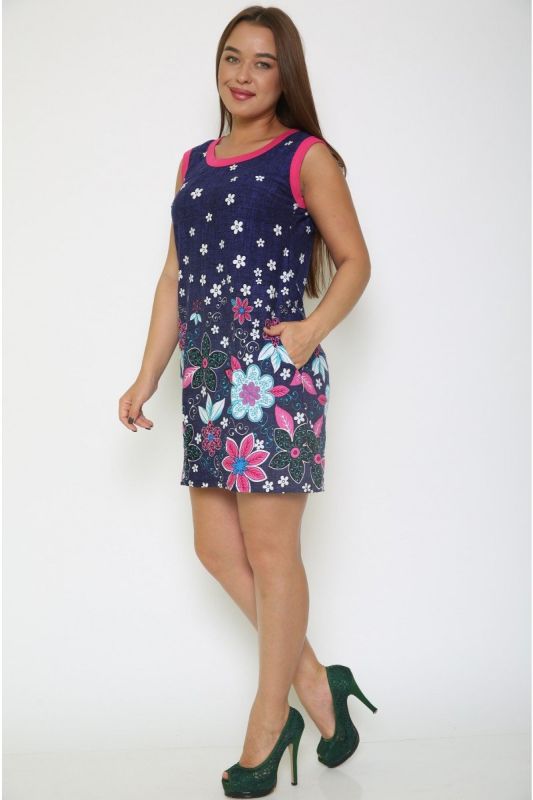 Tunic knitted Daisy (dark blue) rr