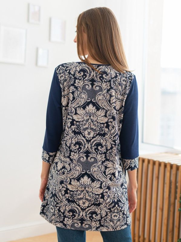 Tunic knitted Claribella (dark blue) rr