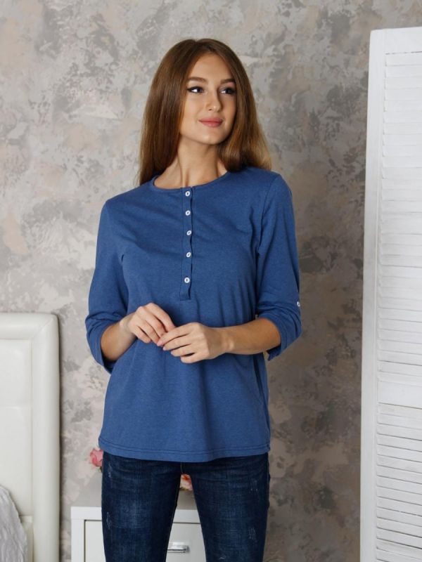 T-shirt knitted Roxy (blue) pp