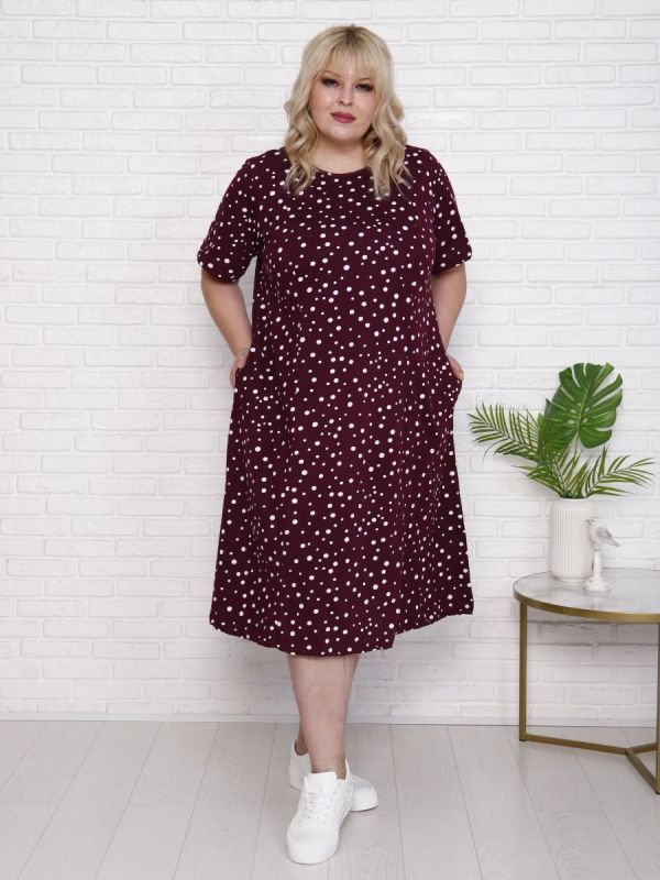 Tilly knitted dress (burgundy)