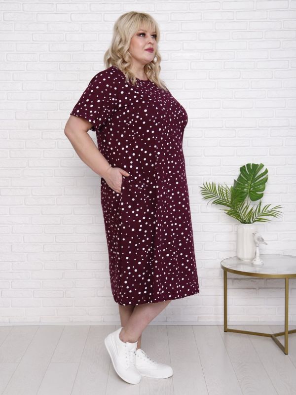 Tilly knitted dress (burgundy)