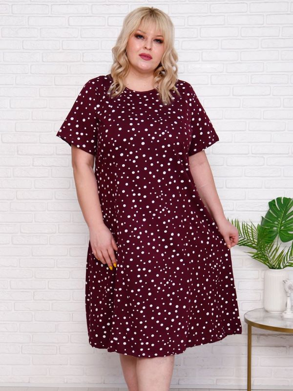 Tilly knitted dress (burgundy)