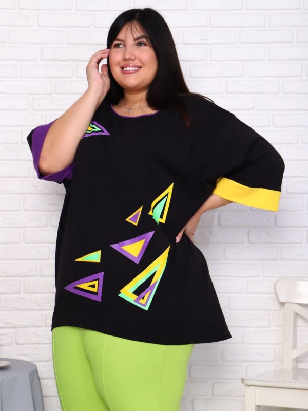 Caprice knitted tunic (triangles)