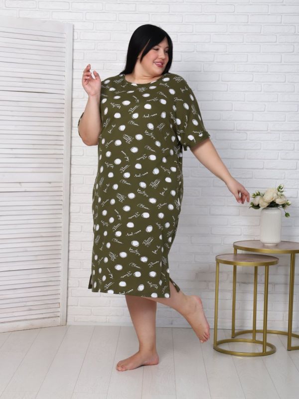 Tricot dress Julia (khaki)