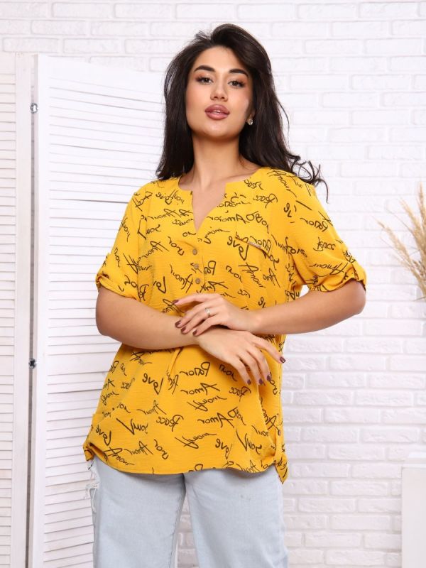 Woman's blouse Janet (mustard)