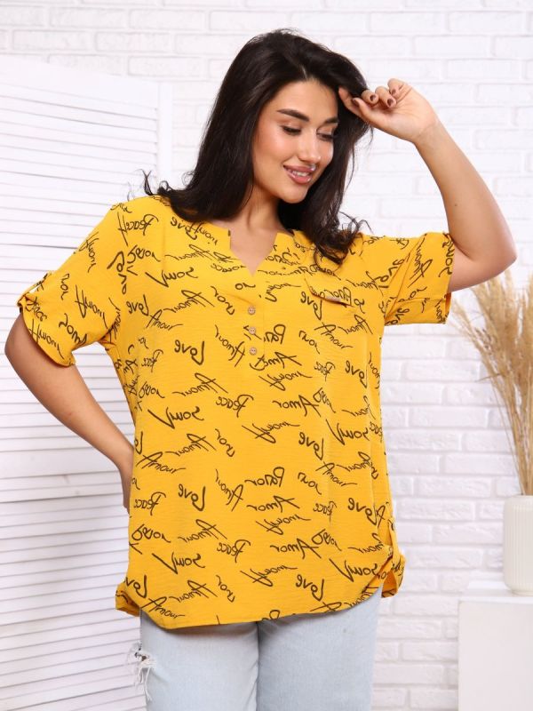 Woman's blouse Janet (mustard)